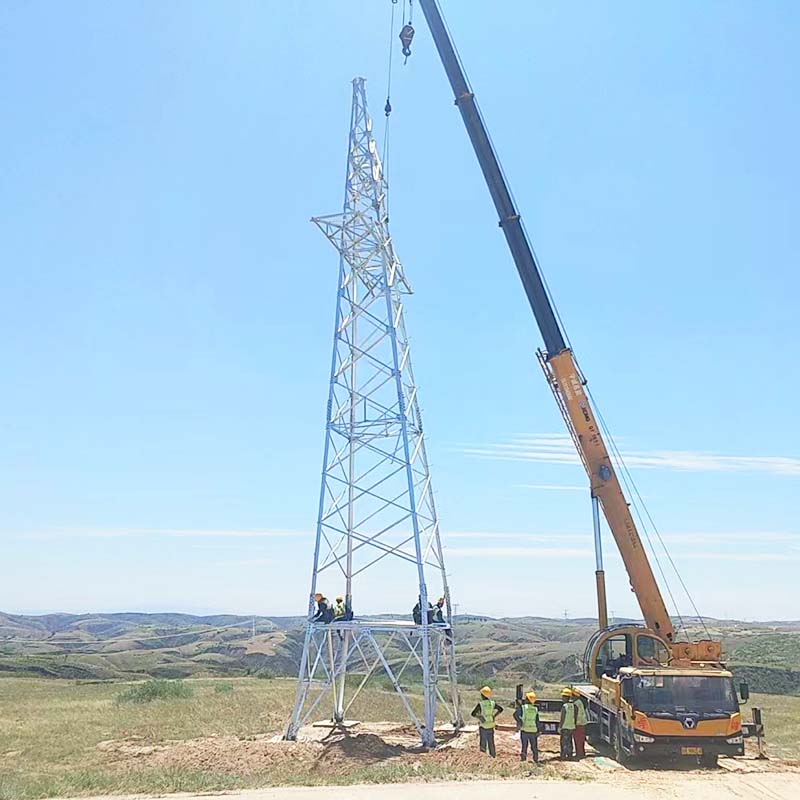 Menara Komunikasi Keluli Sudut Tiub Tunggal Stesen Pangkalan 5G